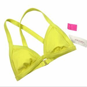Xhilaration Yellow Triangle Bathing‎ Suit Top Size XS